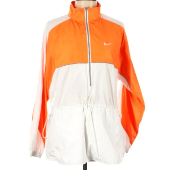 Nike Jackets Coats Mens Nike Lightweight Orange White Rain
